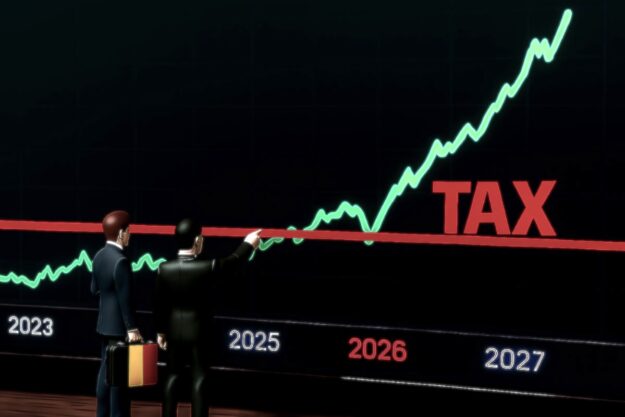 Graphique bourse avec année 2026